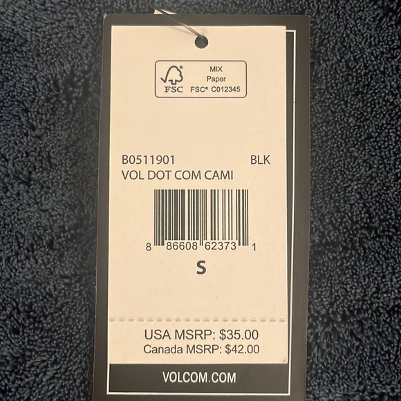 NWT Volcom Vol Dot Com Cami - Picture 5 of 5